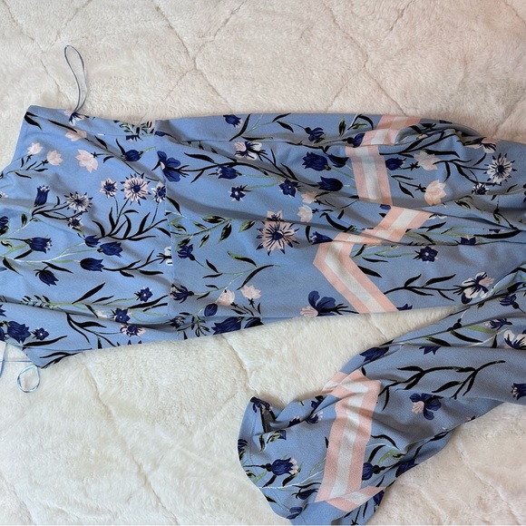 Candie’s small S Blue low summer full length high neck dress - Picture 3 of 4